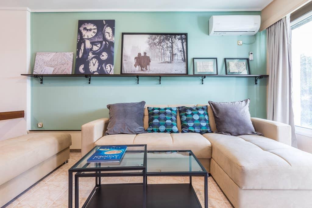 Sunny Apartment With 2 Bedrooms And Garden Glyfáda Exterior foto